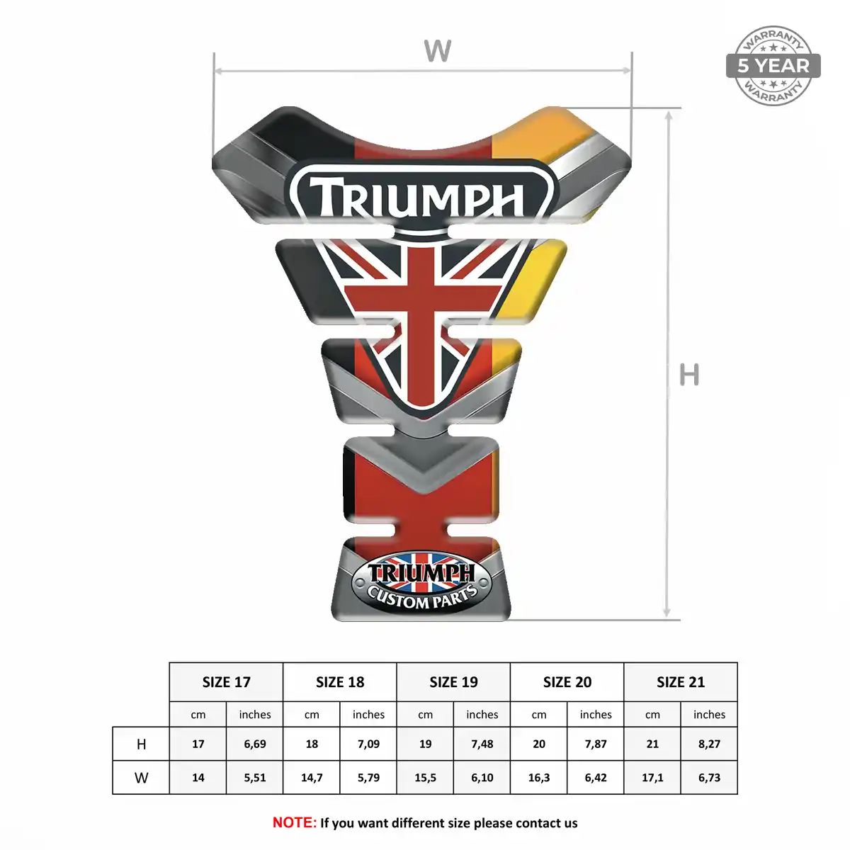 Triumph Bike Tank Protector Superior Craft