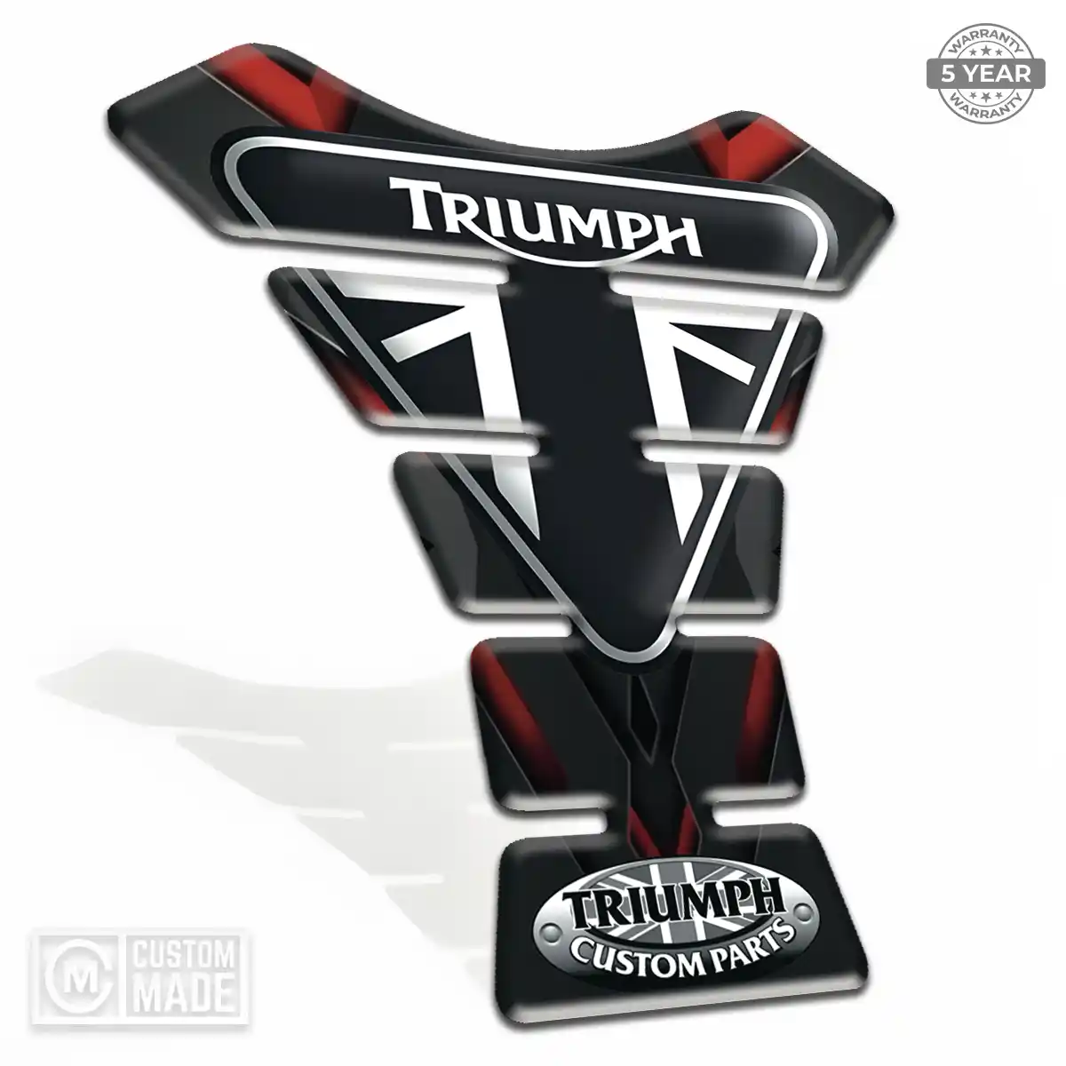 Triumph Domed Tank Pad Elite Finish