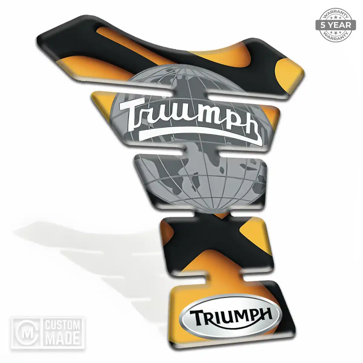 Triumph Domed Tank Pad Refined Design