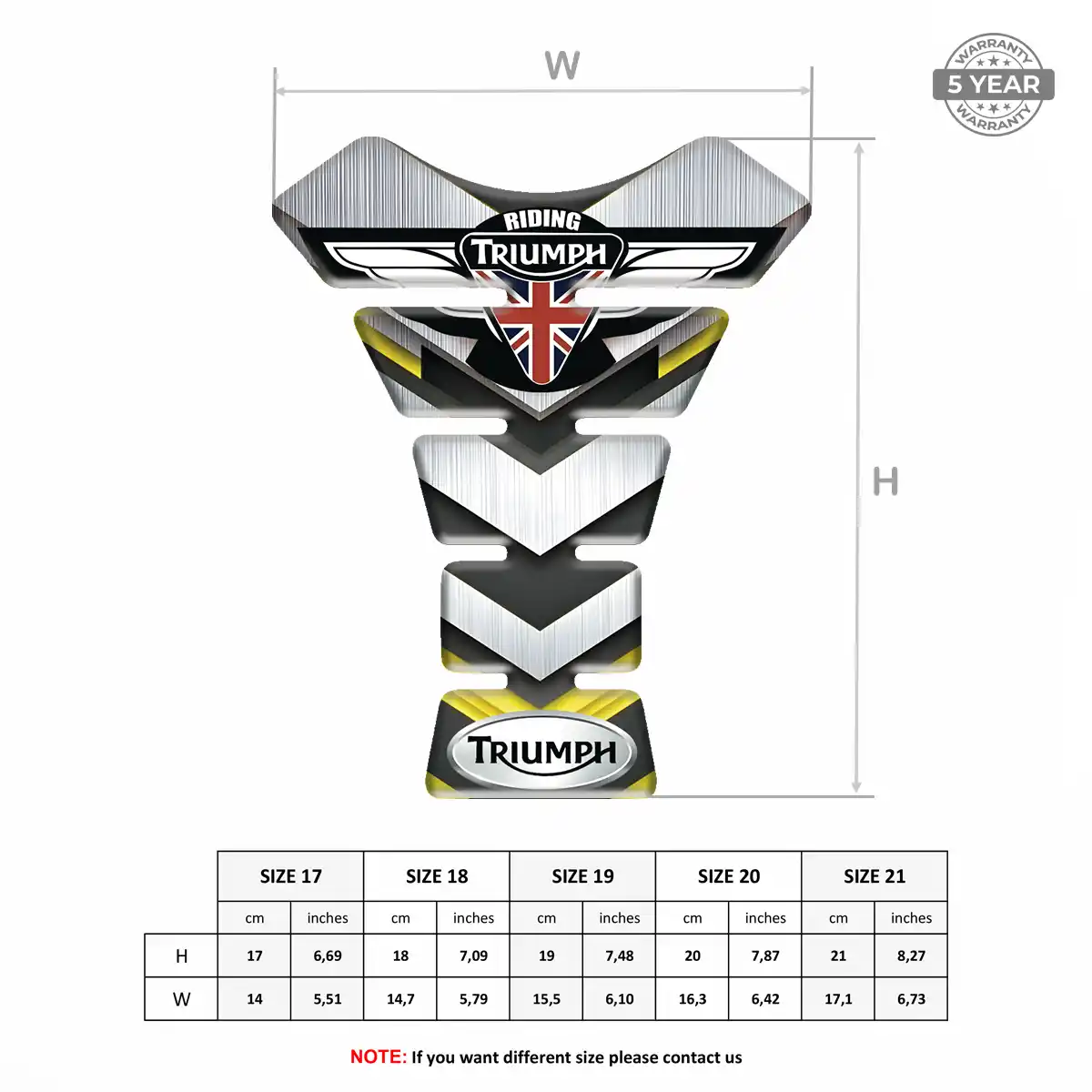 Triumph Domed Tank Protector Deluxe Edition