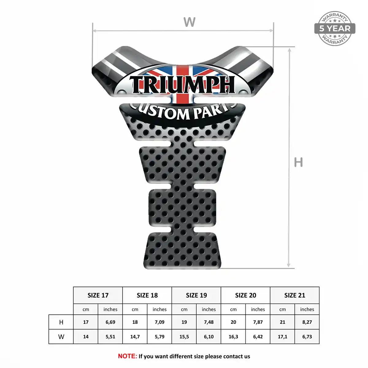 Triumph Epoxy Tank Pad Exclusive Series