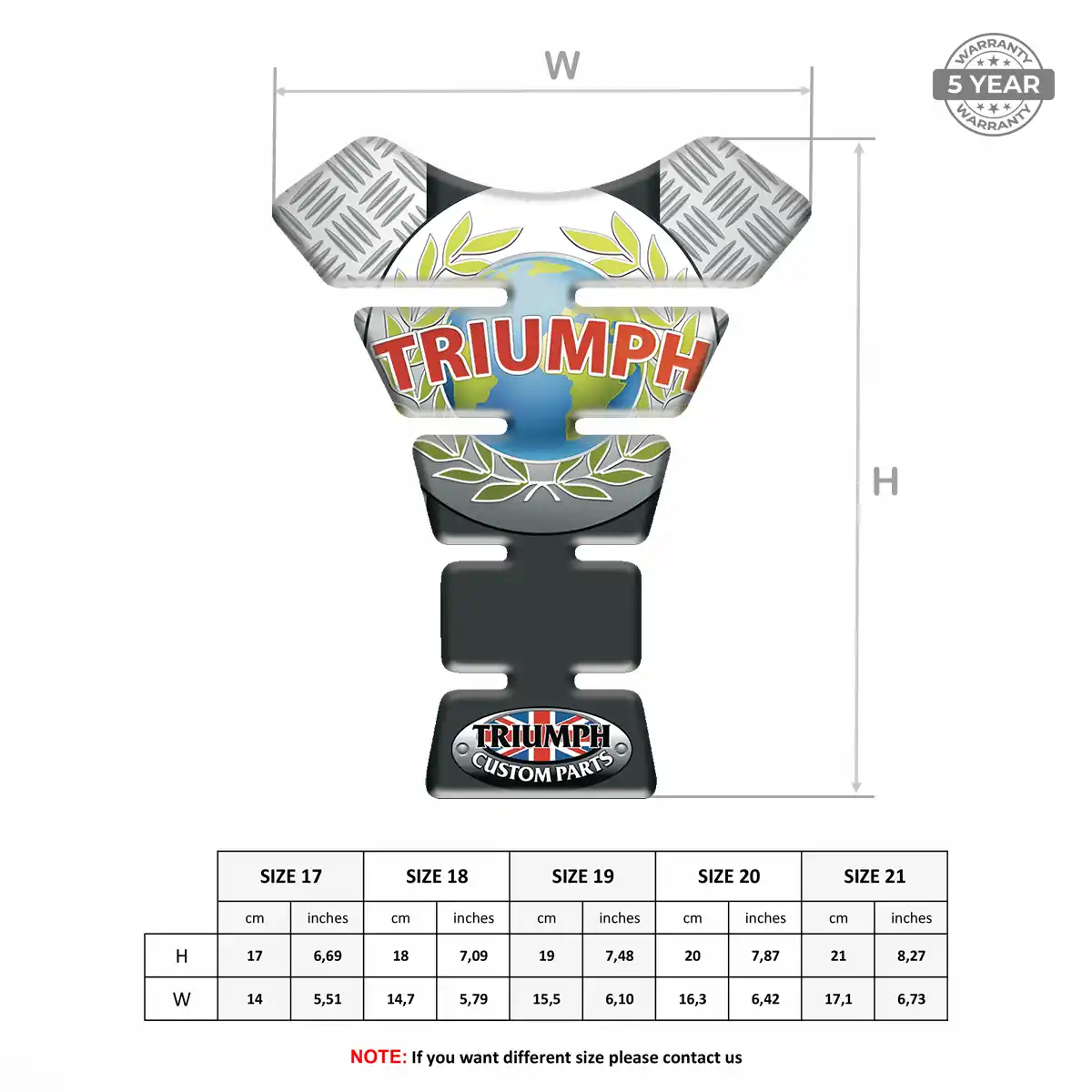 Triumph Fuel Tank Pad Deluxe Edition