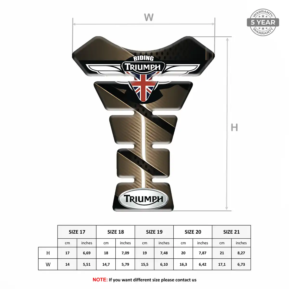 Triumph Fuel Tank Pad Elite Edition