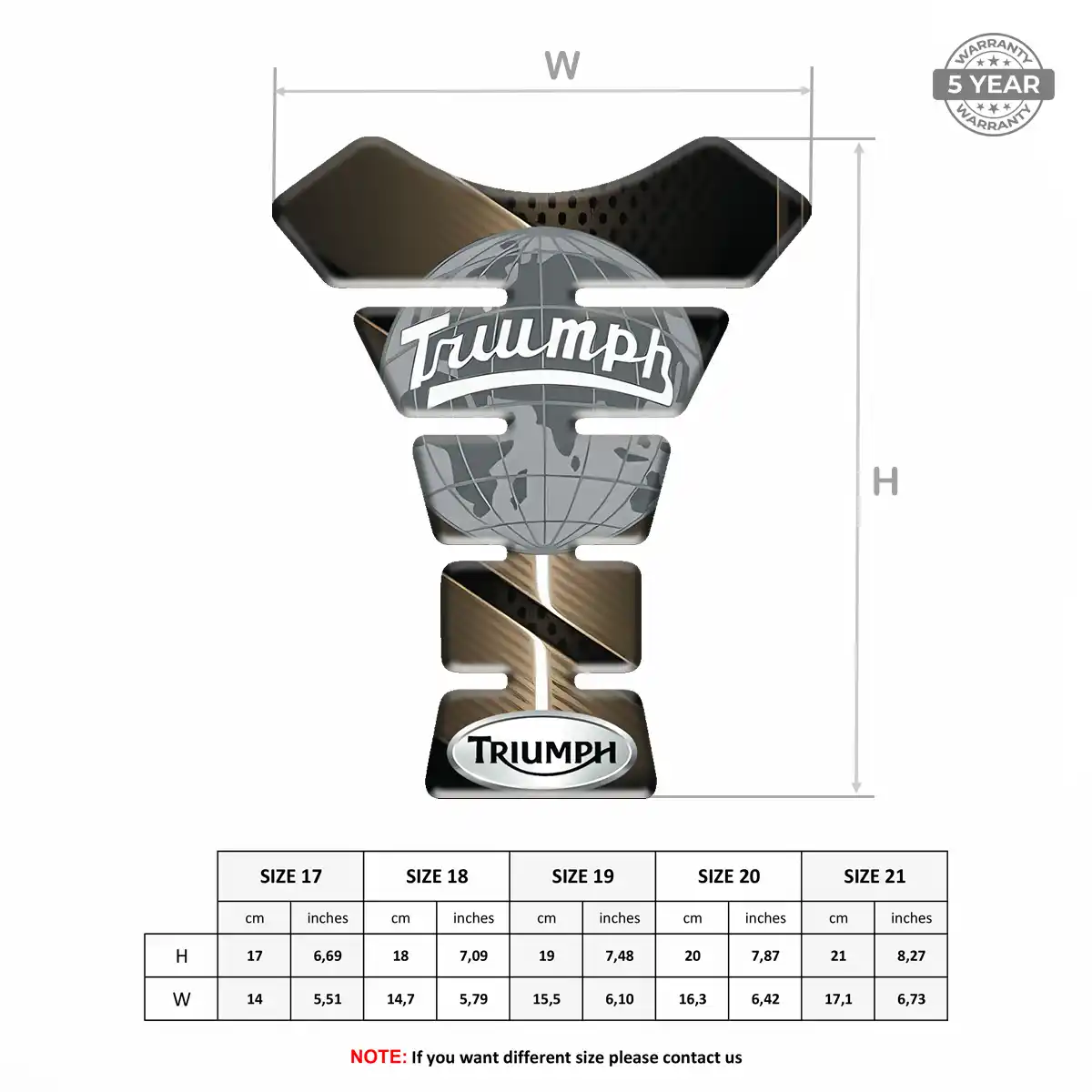 Triumph Fuel Tank Pad Prestige Line