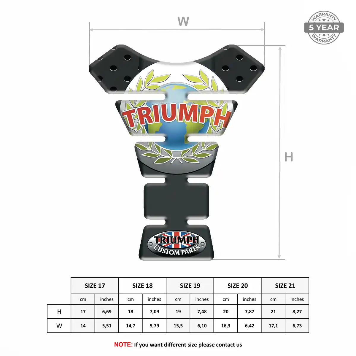 Triumph Fuel Tank Pad Signature Grade