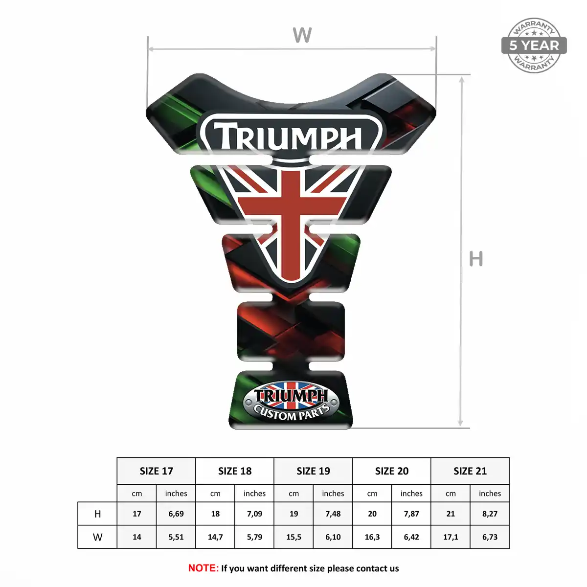Triumph Fuel Tank Pad Sleek Style