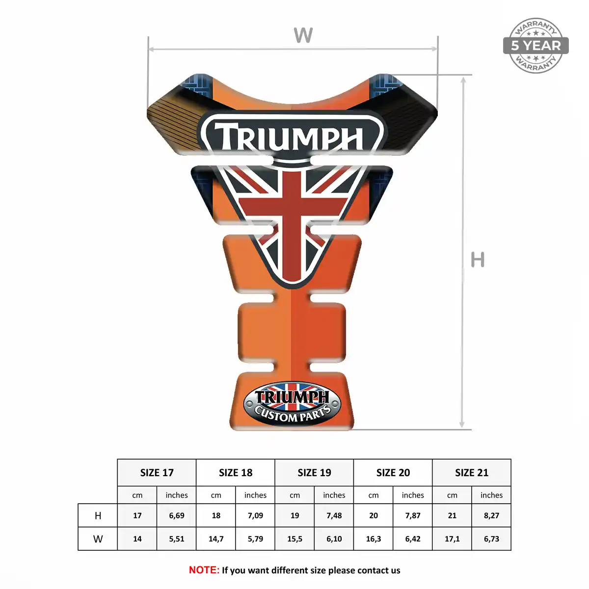 Triumph Fuel Tank Protector Deluxe Edition