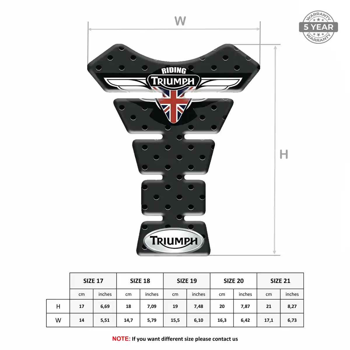 Triumph Fuel Tank Protector Exclusive Series