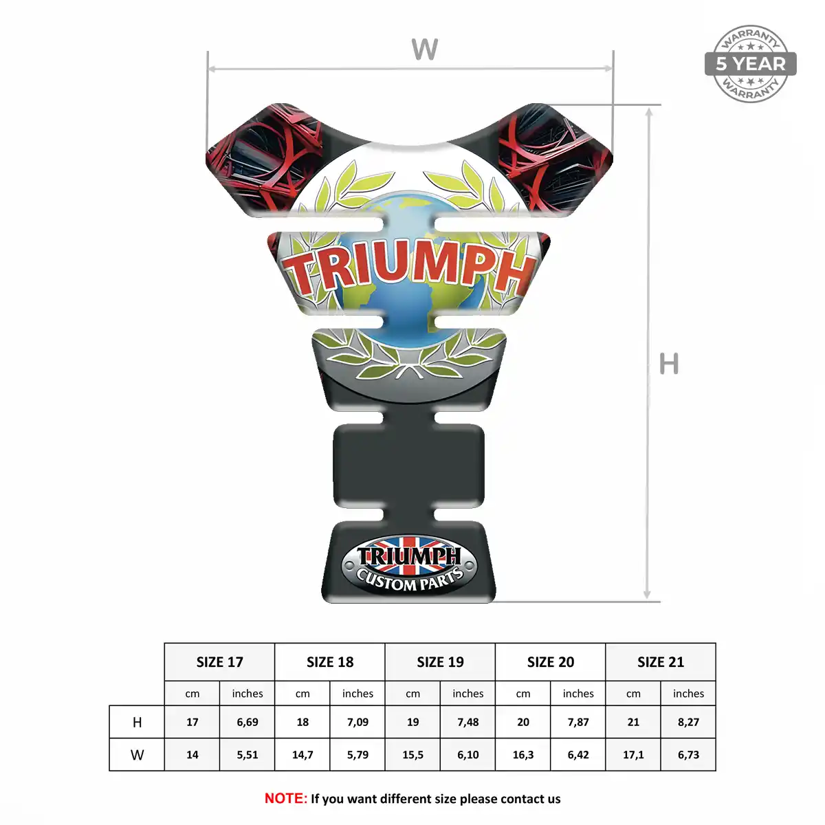 Triumph Fuel Tank Protector Prestige Line