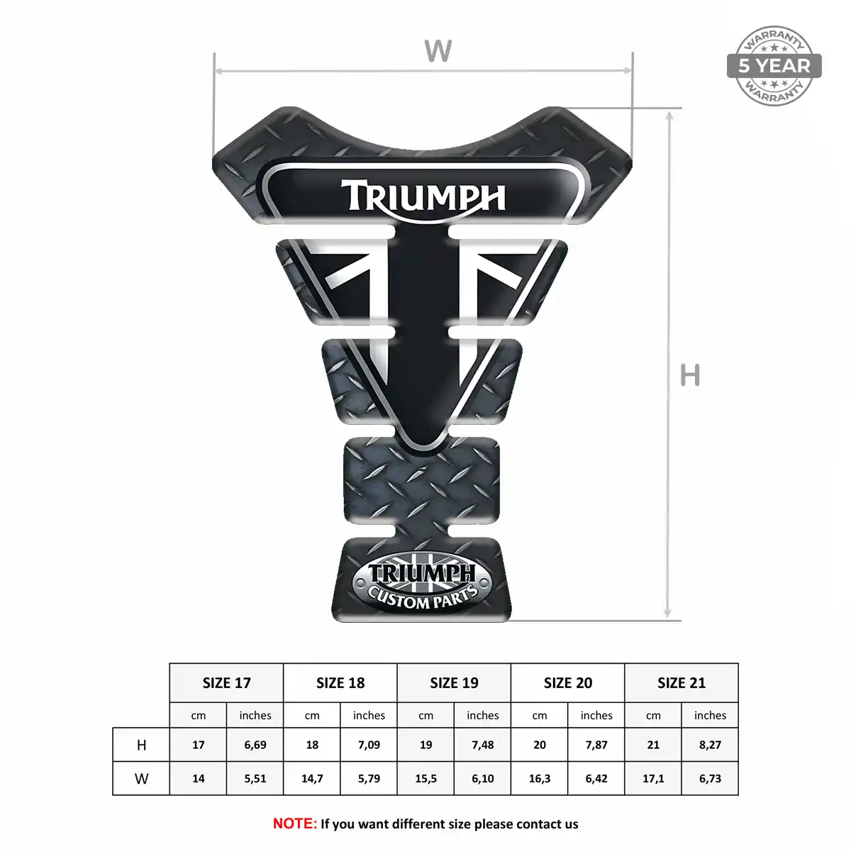 Triumph Fuel Tank Protector Signature Grade