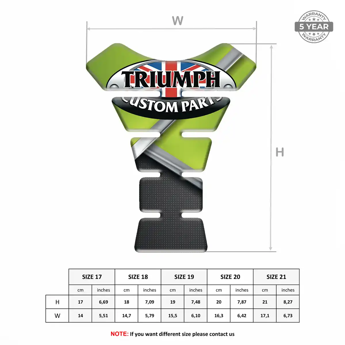 Triumph Fuel Tank Protector Sleek Style