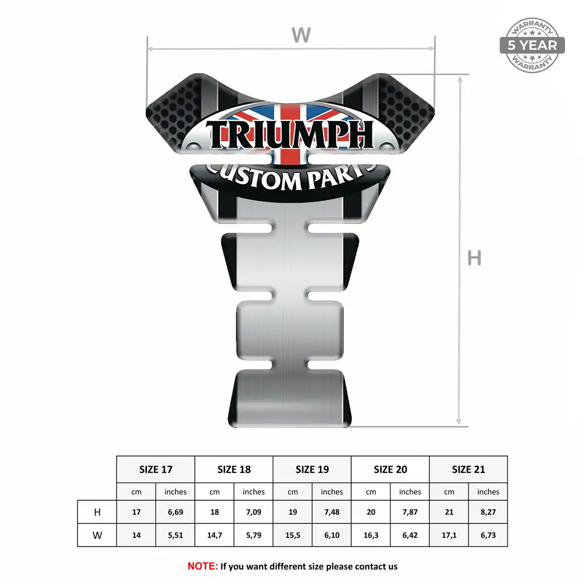Triumph Gas Tank Pad Deluxe Edition