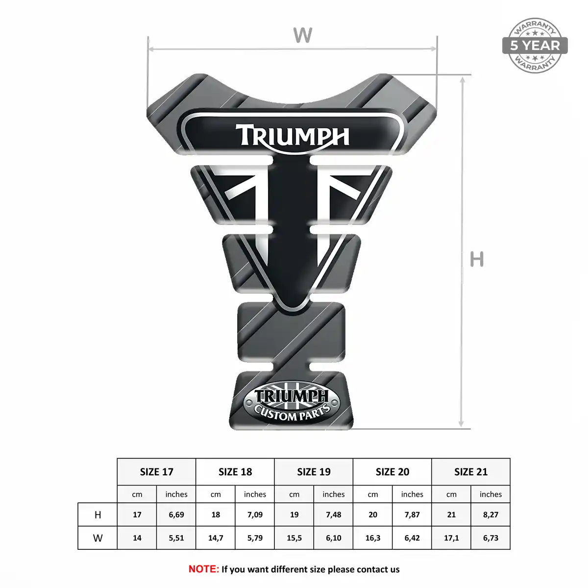 Triumph Gas Tank Pad Prestige Line