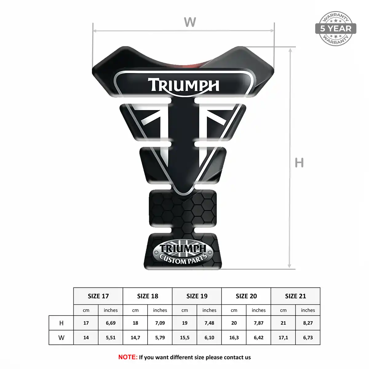 Triumph Gas Tank Pad Signature Grade