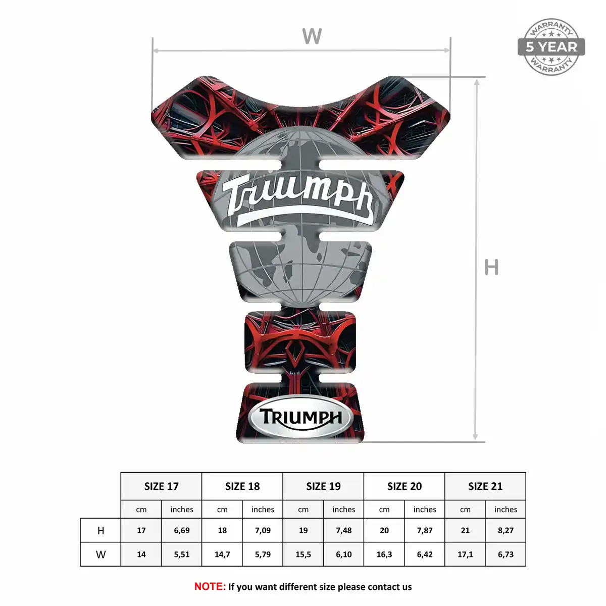 Triumph Gas Tank Pad Superior Craft