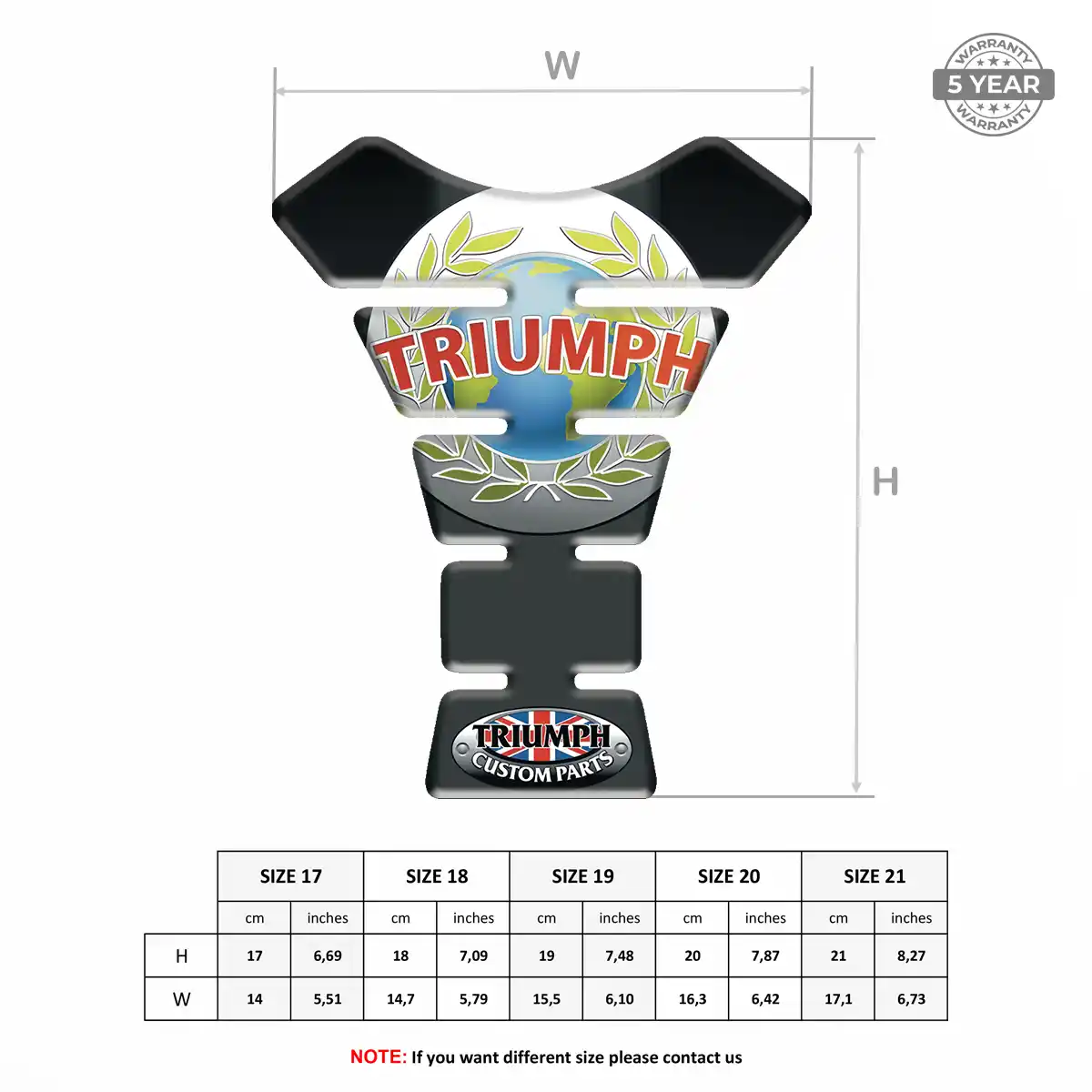 Triumph Gel Tank Pad Prestige Line