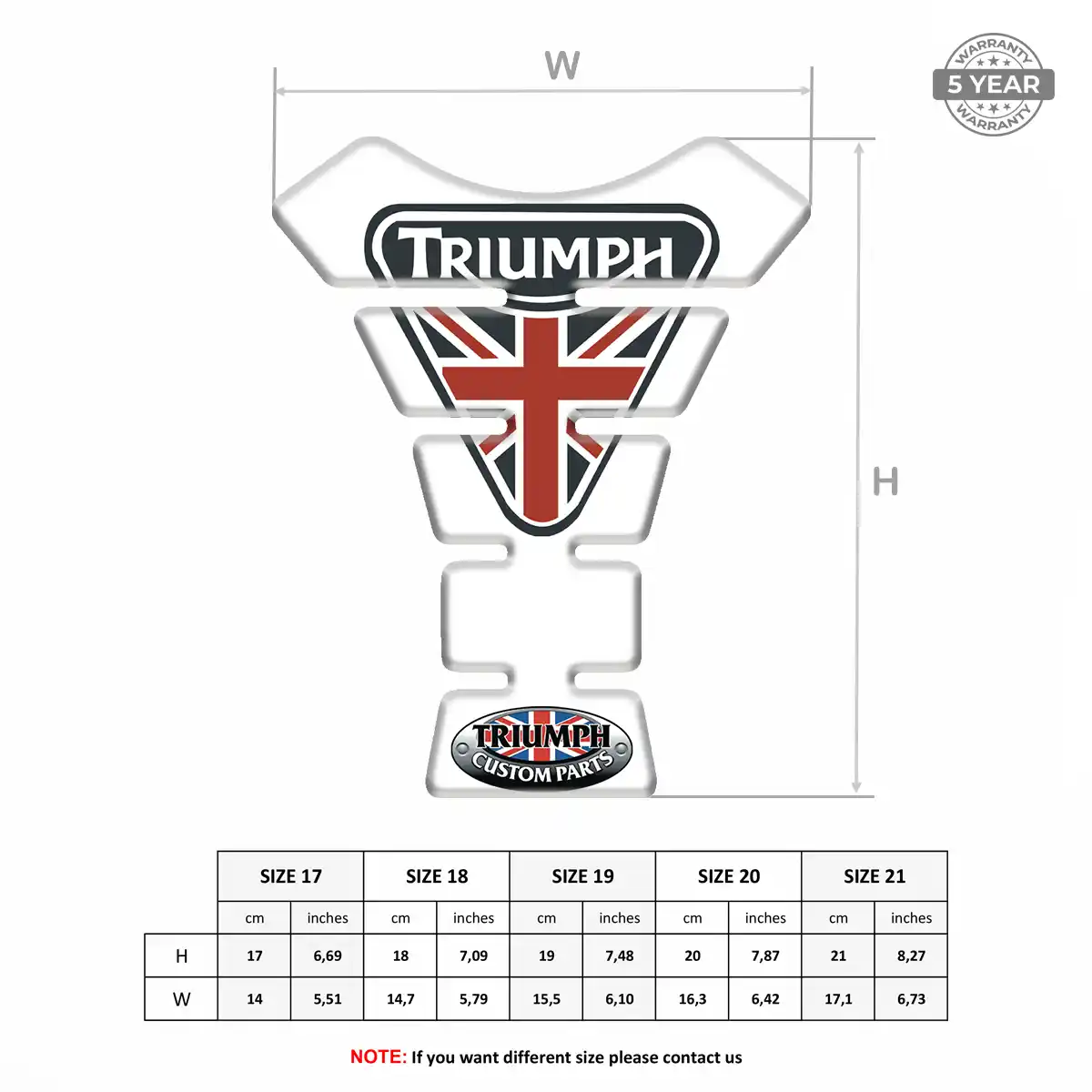 Triumph Motorbike Tank Pad Elite Edition