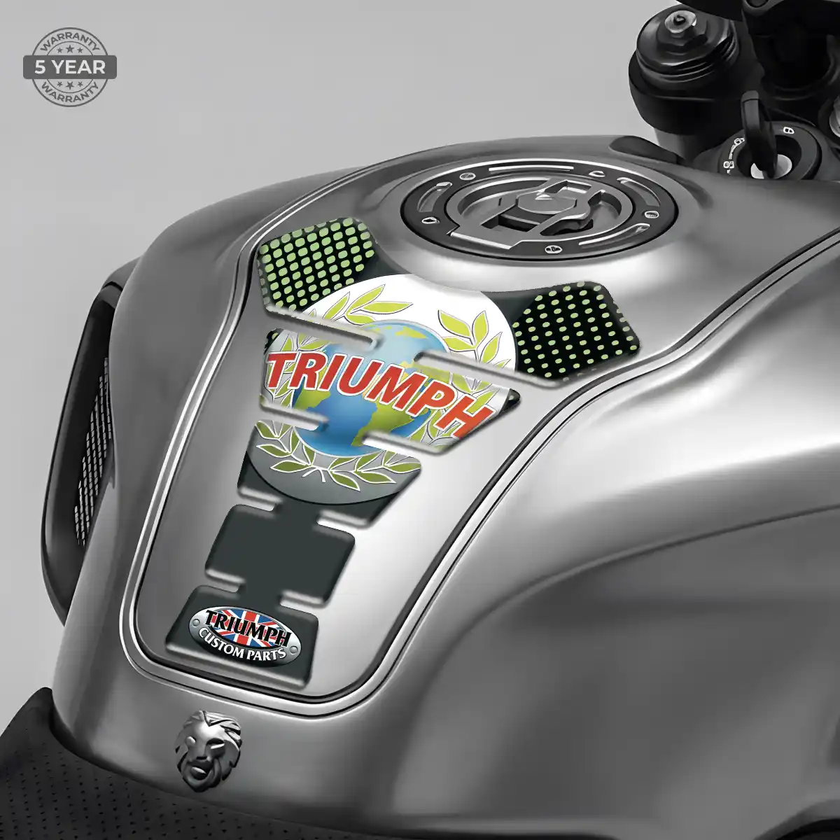 Triumph Motorbike Tank Pad Sleek Style