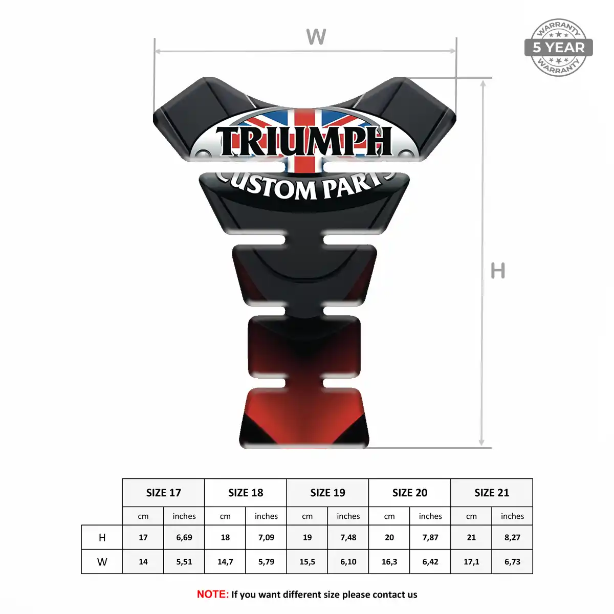 Triumph Motorcycle Tank Pad Elite Edition