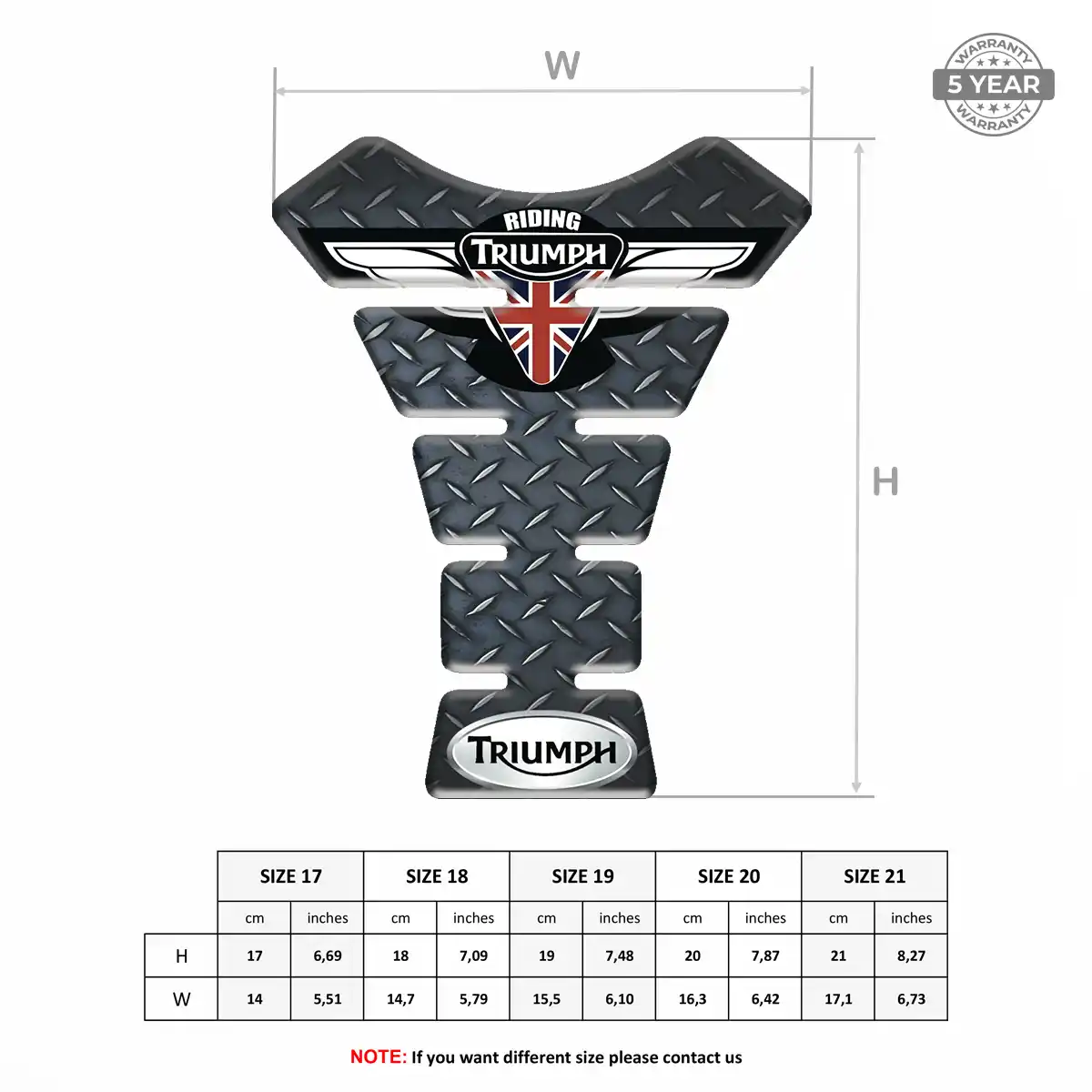 Triumph Motorcycle Tank Pad Exclusive Series
