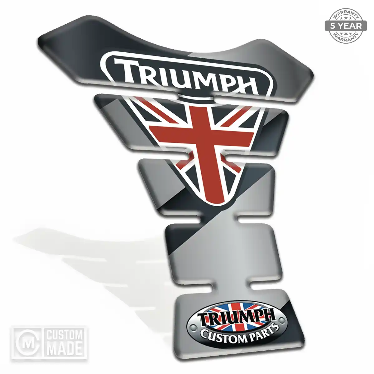 Triumph Motorcycle Tank Pad Refined Design