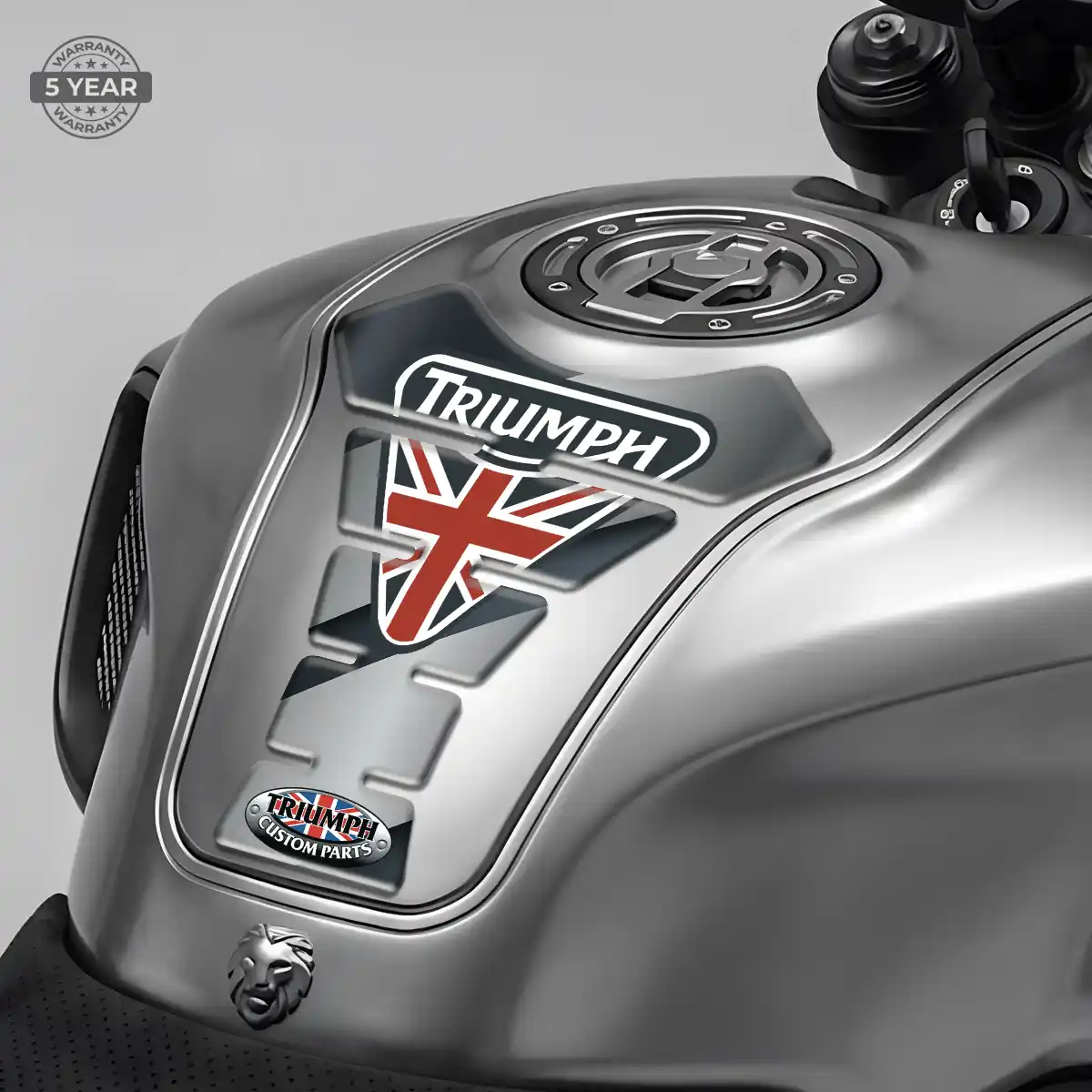 Triumph Motorcycle Tank Pad Refined Design