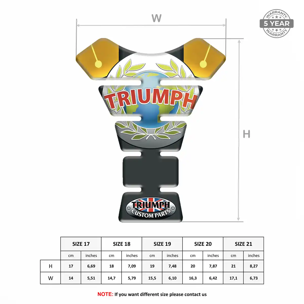 Triumph Motorcycle Tank Pad Signature Grade