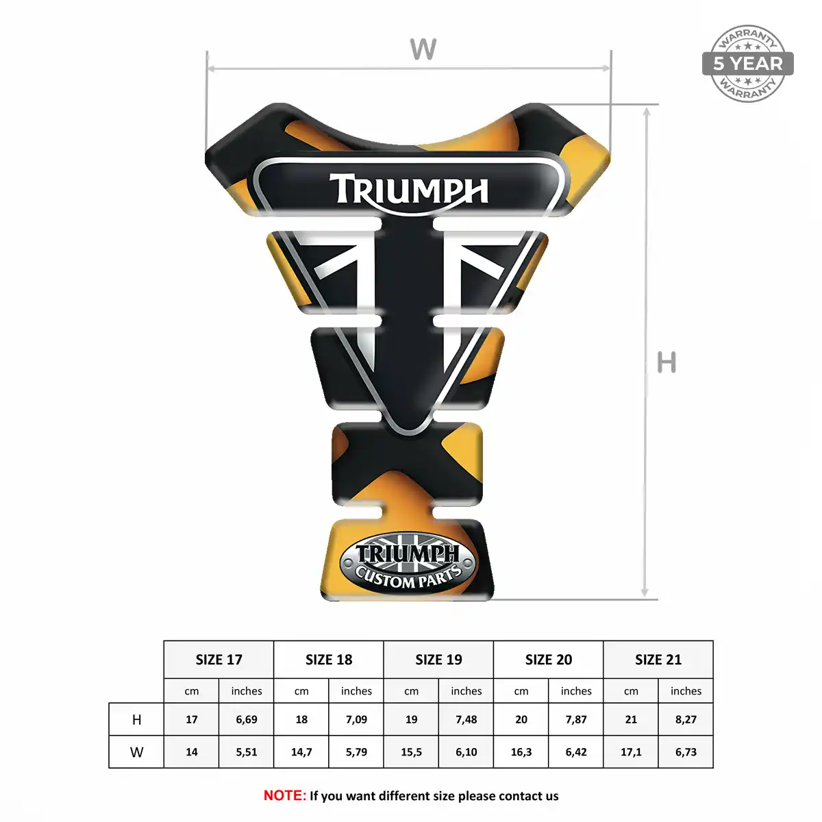 Triumph Motorcycle Tank Protector Deluxe Edition