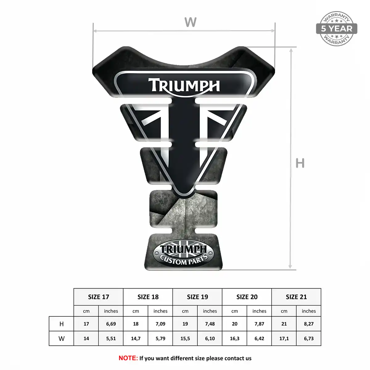 Triumph Motorcycle Tank Protector Signature Grade