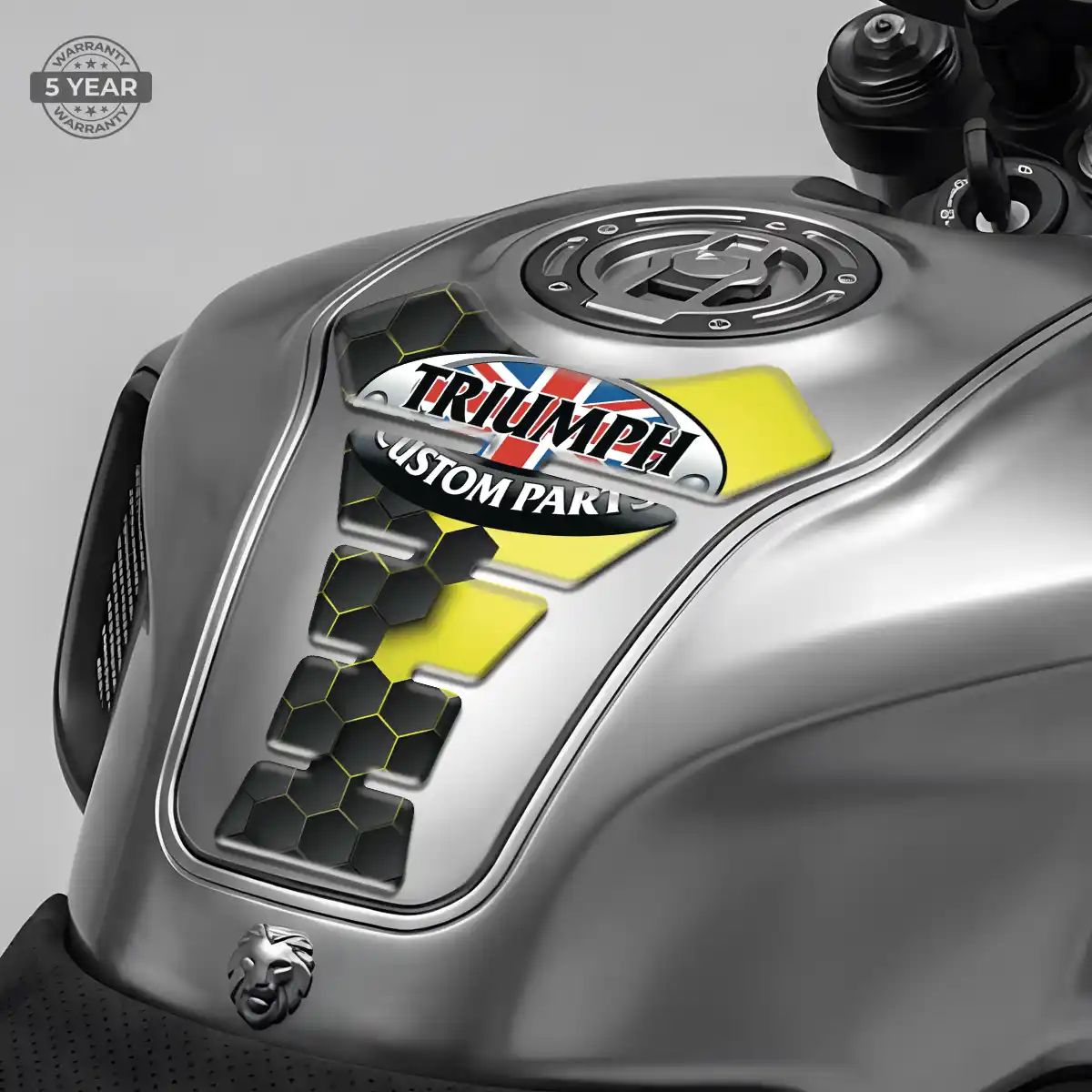 Triumph Motorcycle Tank Sticker Refined Design