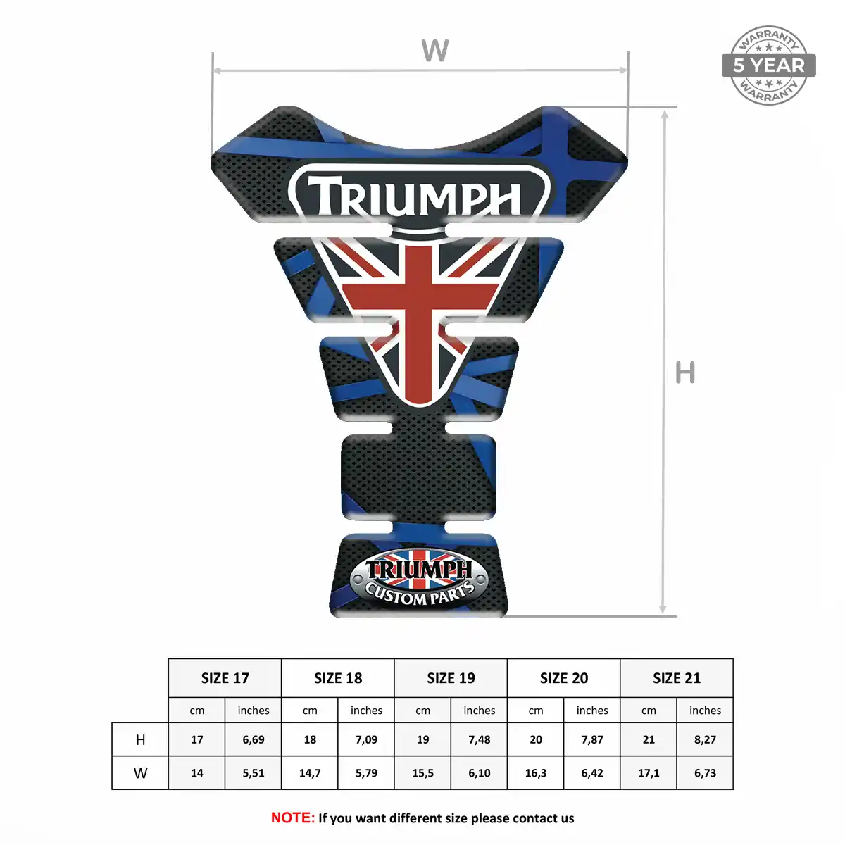 Triumph Resin Tank Pad Exclusive Series