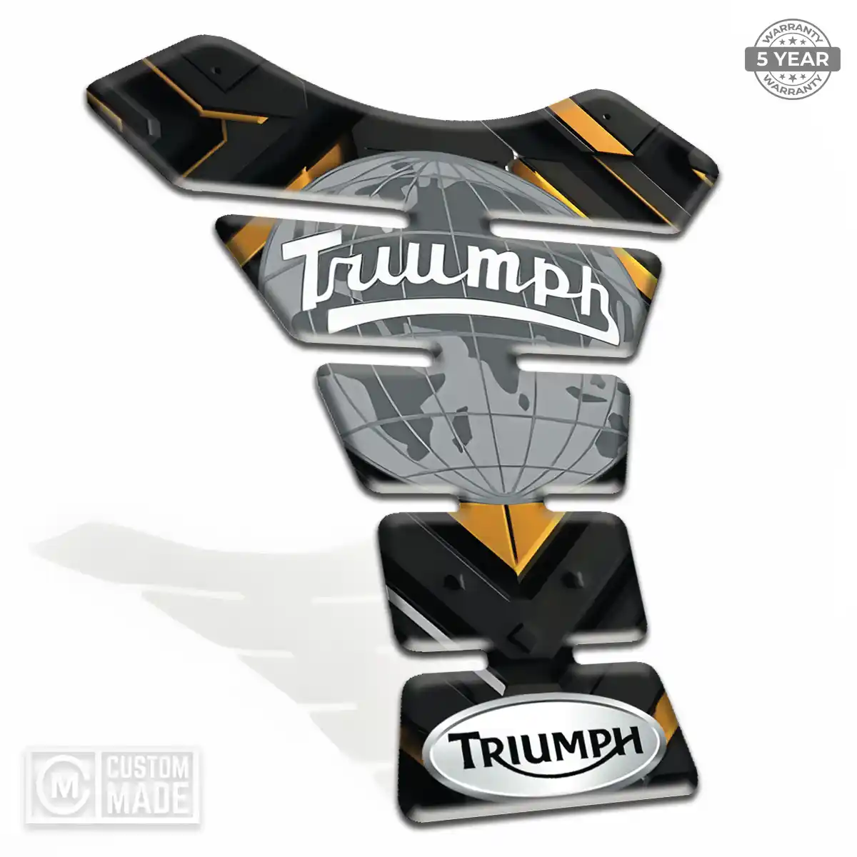 Triumph Resin Tank Pad Sleek Style