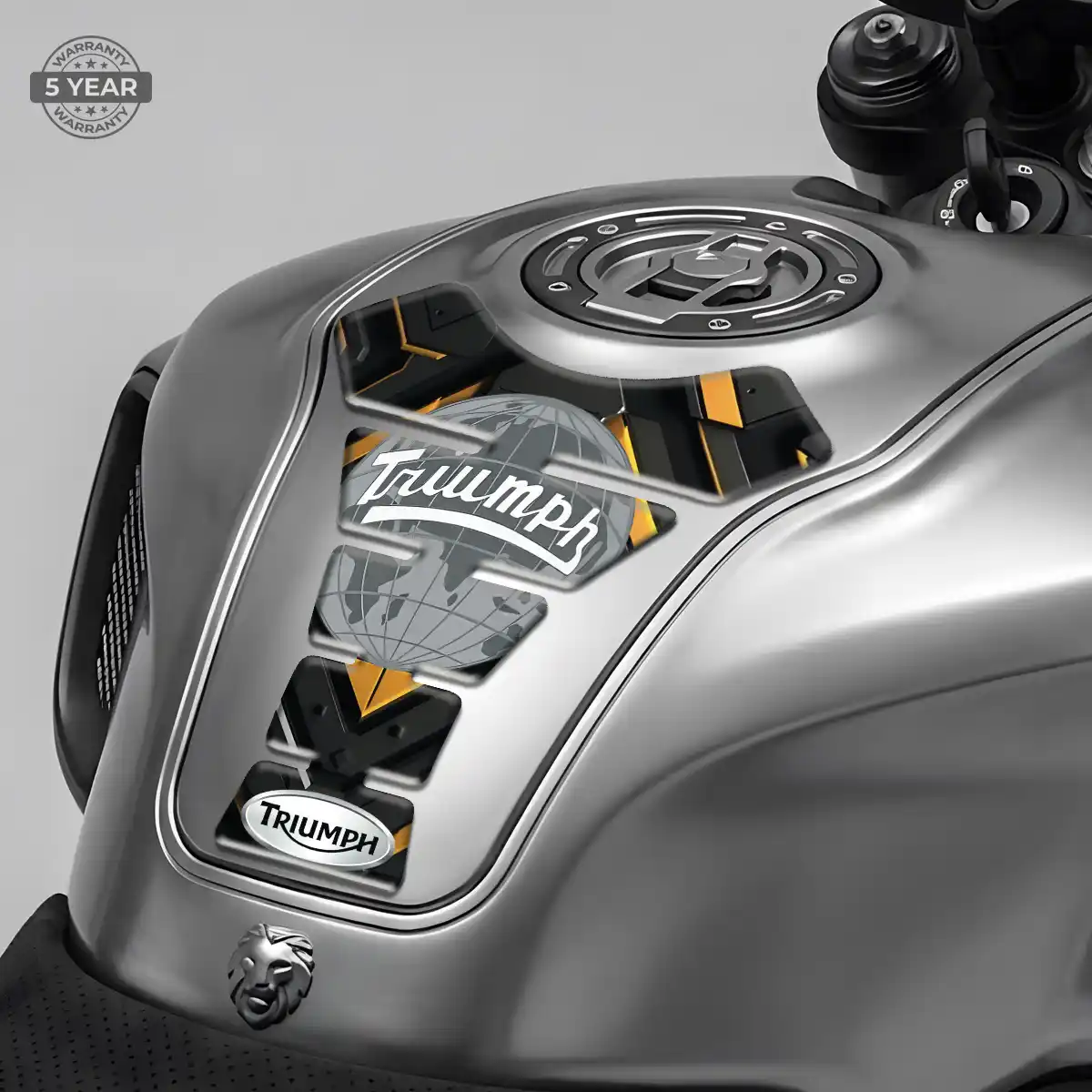 Triumph Resin Tank Pad Sleek Style