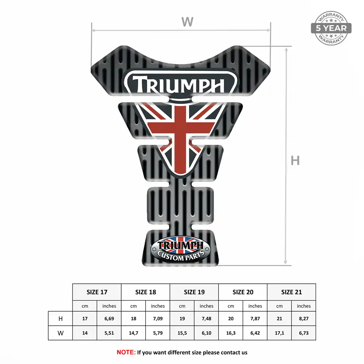 Triumph Tank Decal Refined Design