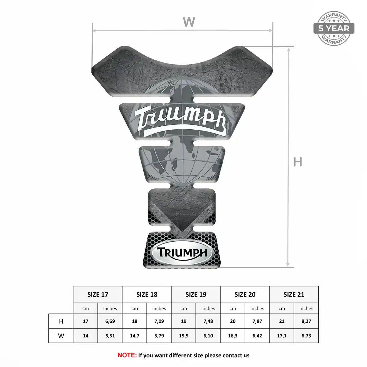 Triumph Tank Fuse Guard Motorbike Elite Finish