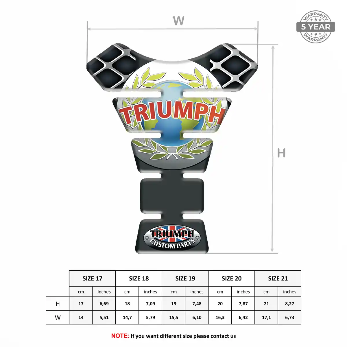Triumph Tank Fuse Guard Motorbike Refined Design