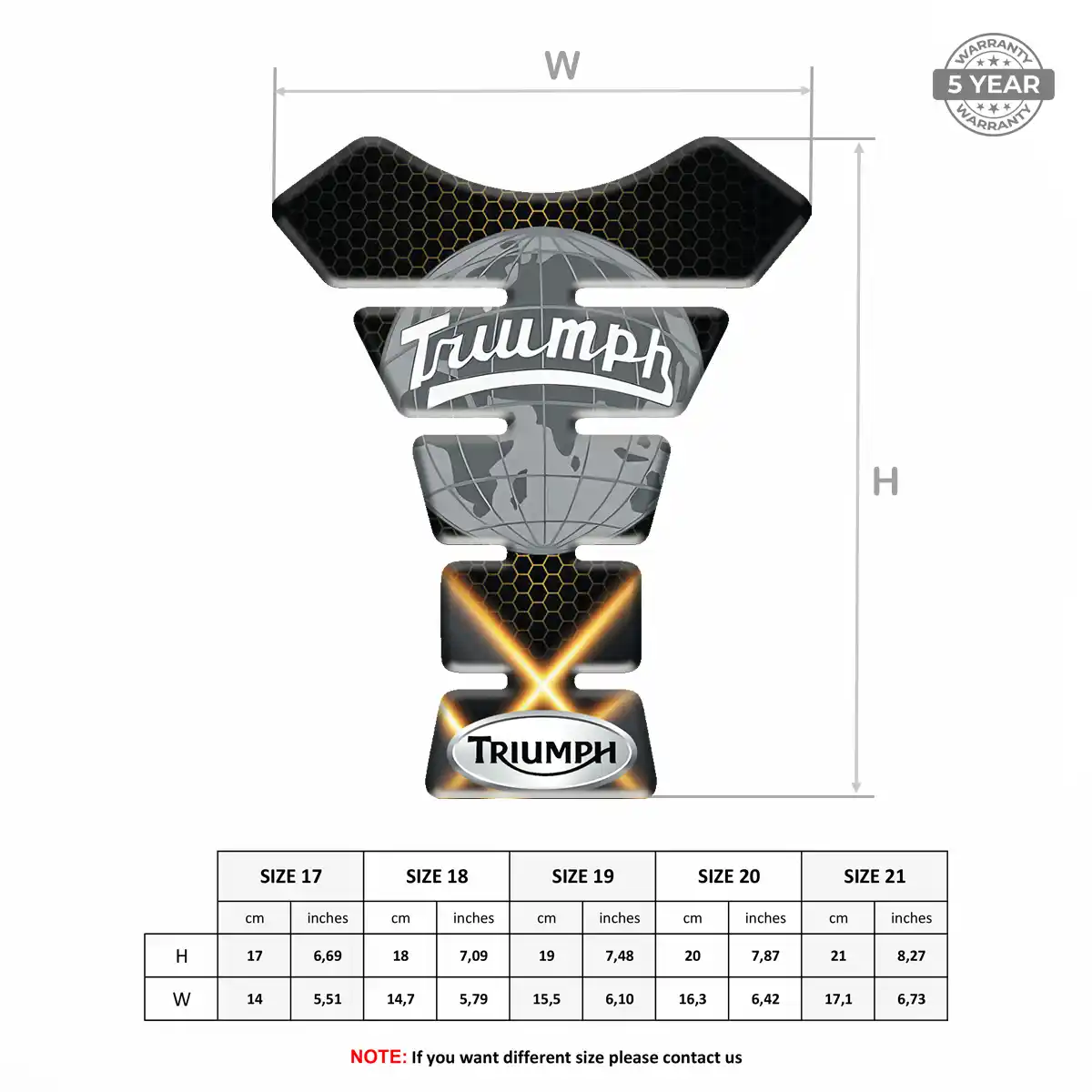 Triumph Tank Fuse Guard Motorbike Signature Grade
