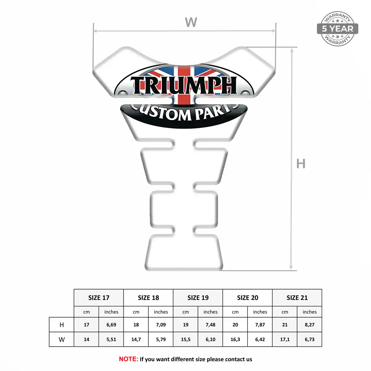 Triumph Tank Fuse Guard Motorbike Superior Craft