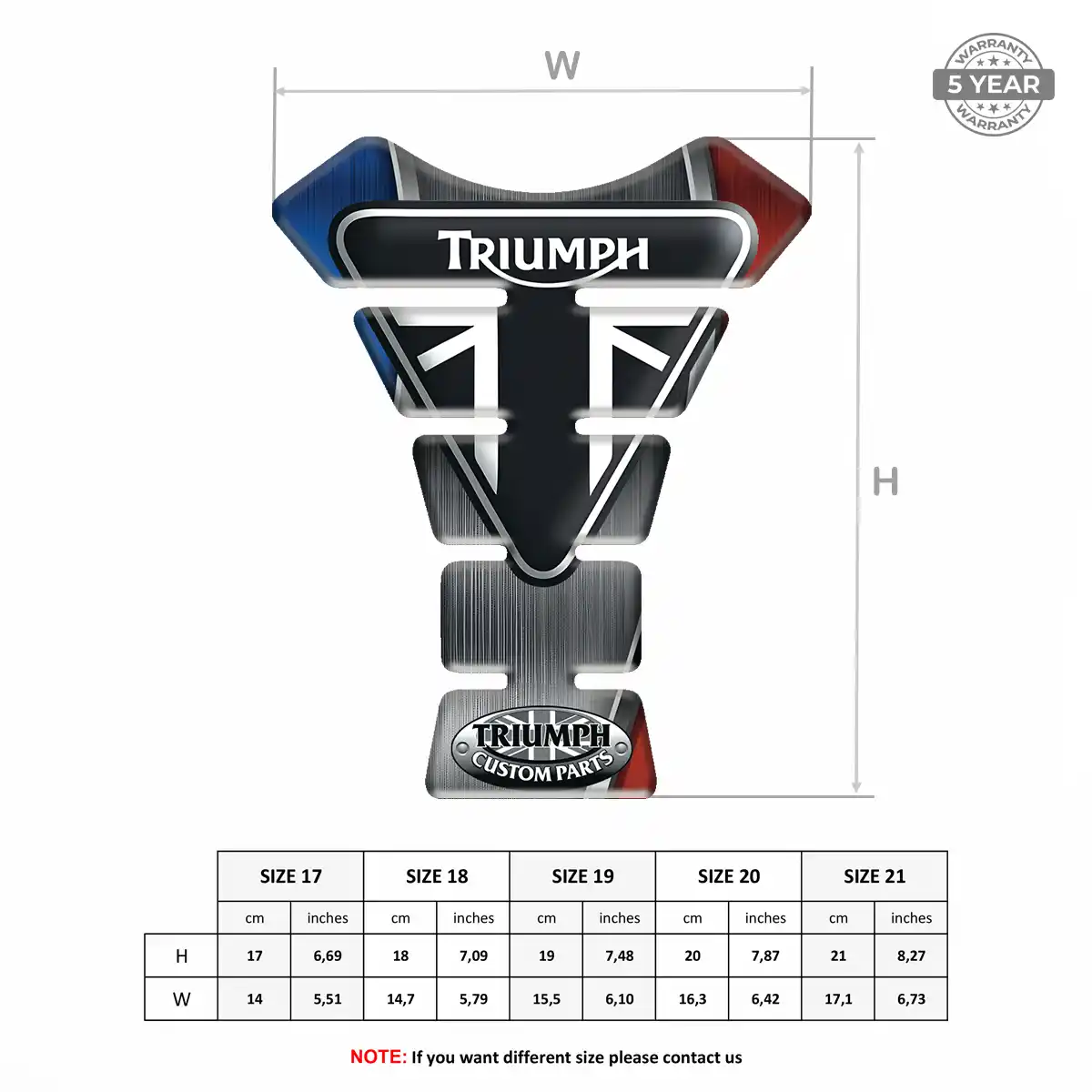 Triumph Tank Fuse Motorcycle Elite Edition