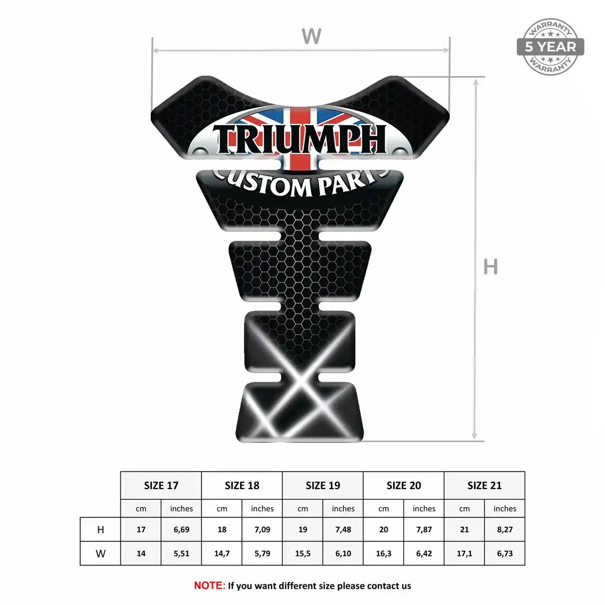 Triumph Tank Fuse Motorcycle Elite Finish