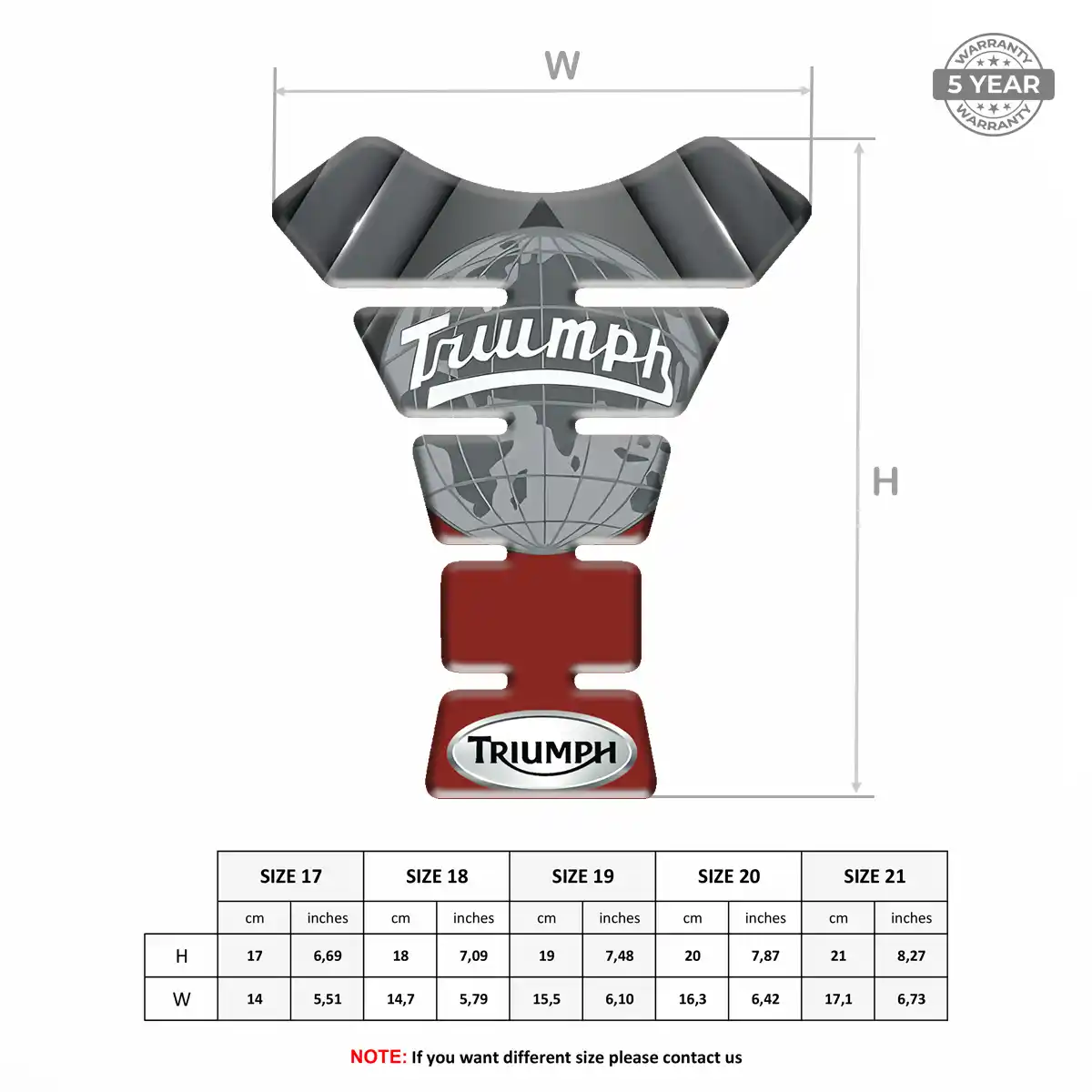 Triumph Tank Fuse Motorcycle Prime Quality