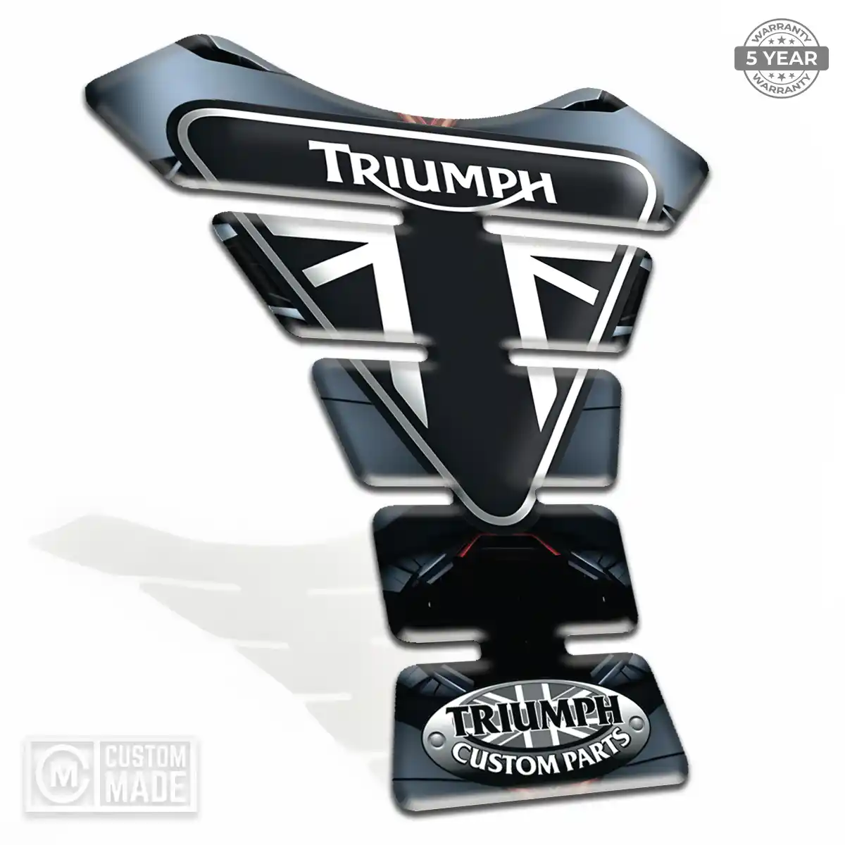 Triumph Tank Fuse Pad Motorbike Refined Design