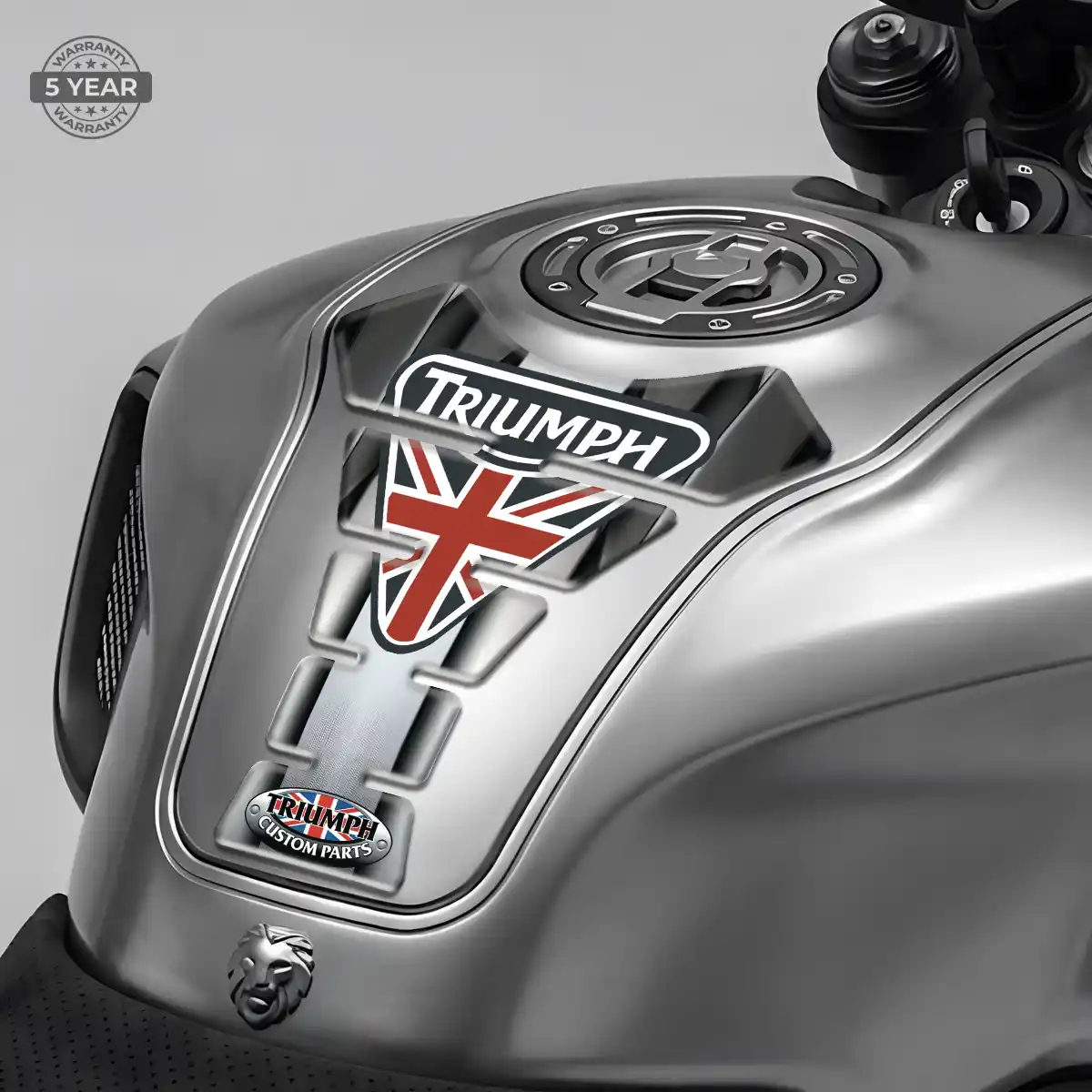 Triumph Tank Fuse Pad Motorcycle Refined Design