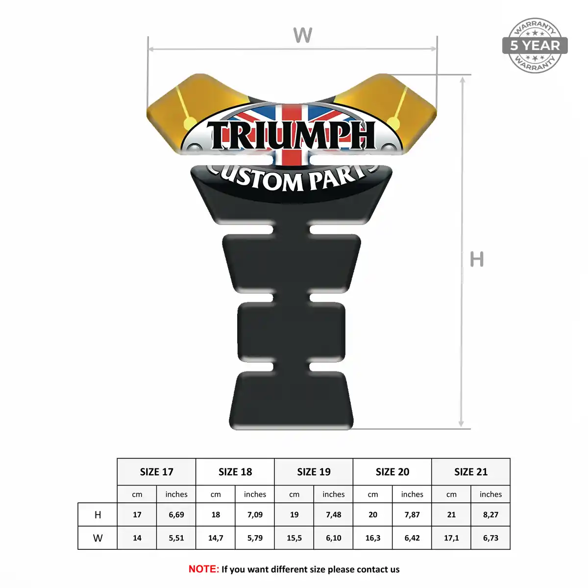 Triumph Tank Fuse Pad Signature Grade