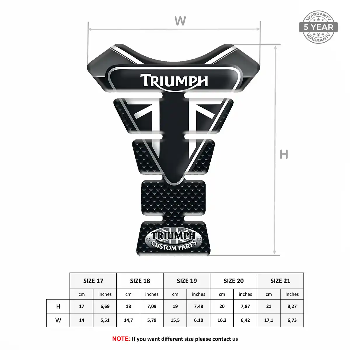 Triumph Tank Fuse Pad Superior Craft