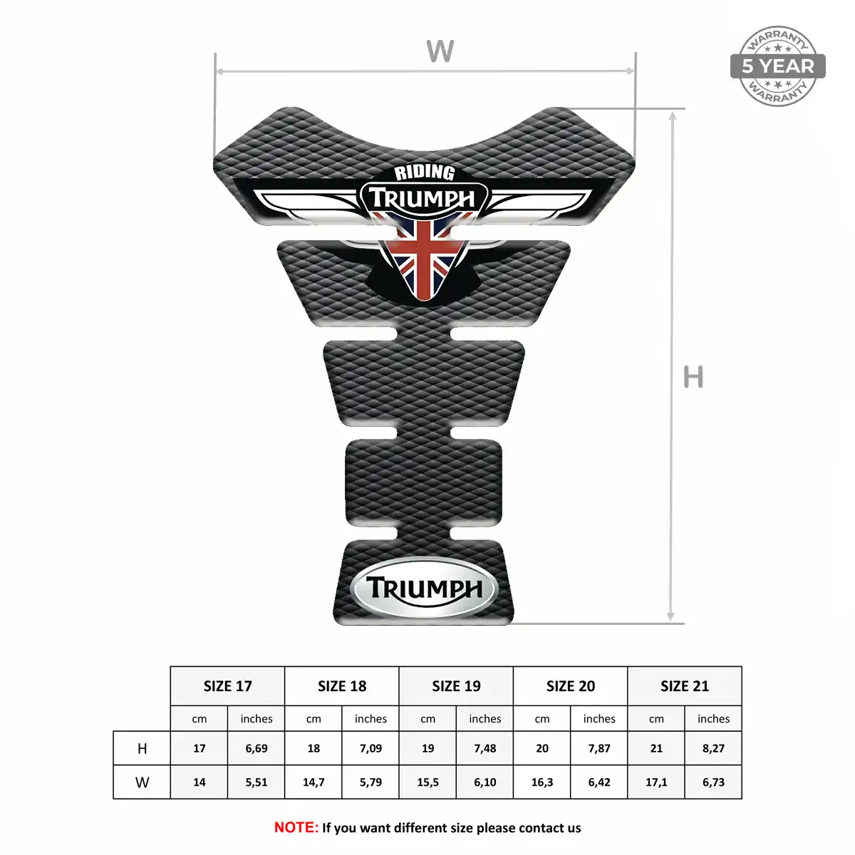 Triumph Tank Fuse Pads Exclusive Series