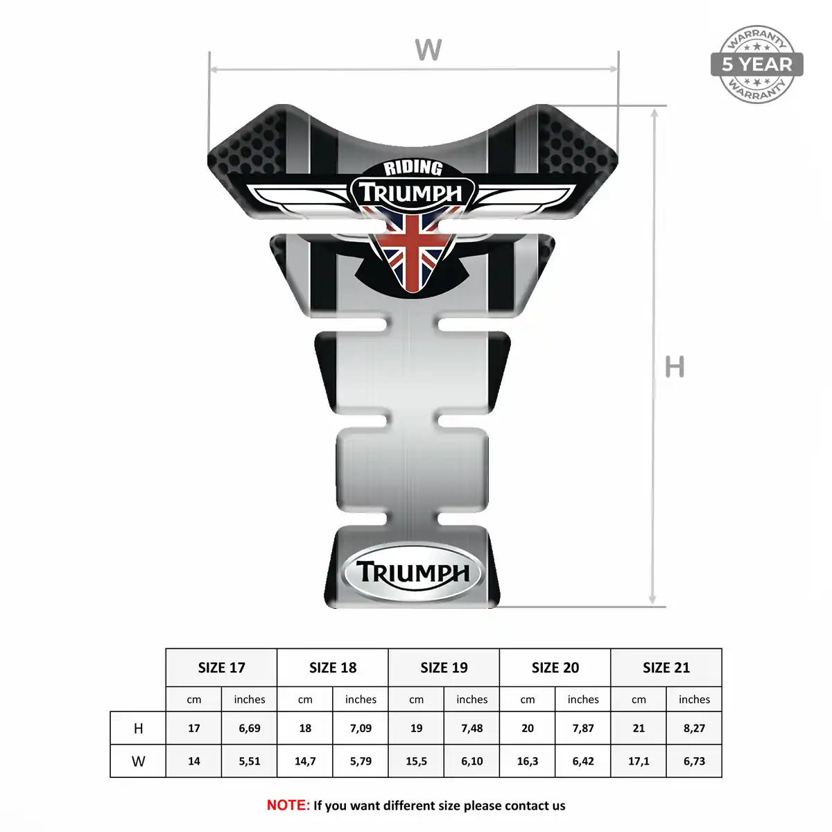 Triumph Tank Fuse Pads Prestige Line
