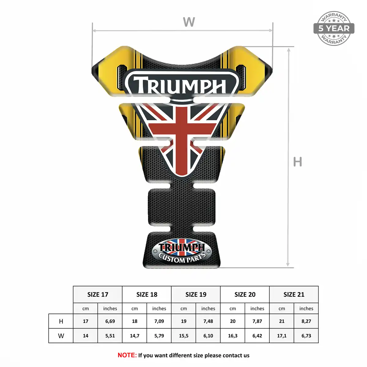 Triumph Tank Fuse Pads Prime Quality