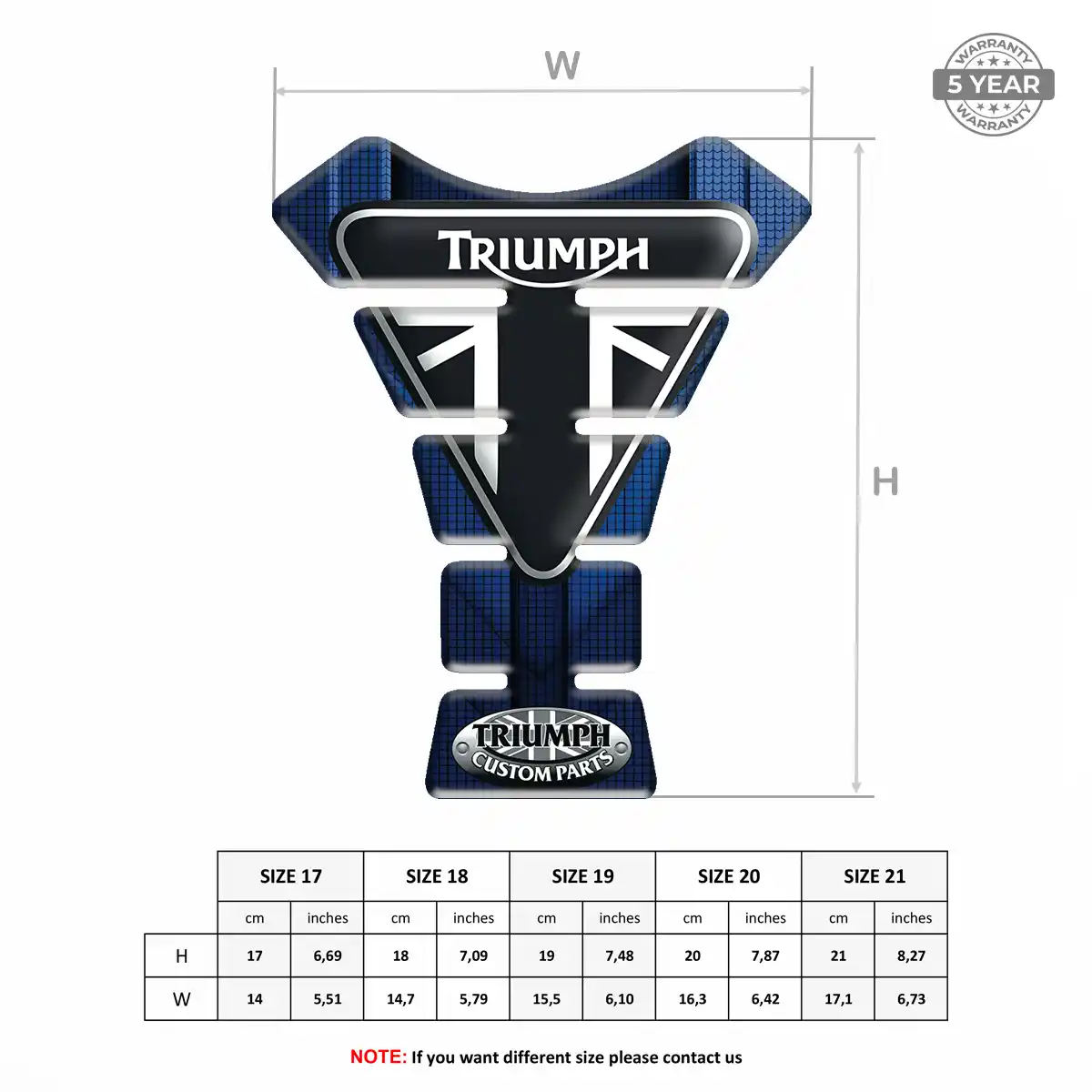 Triumph Tank Fuse Protector Motorbike Elite Edition