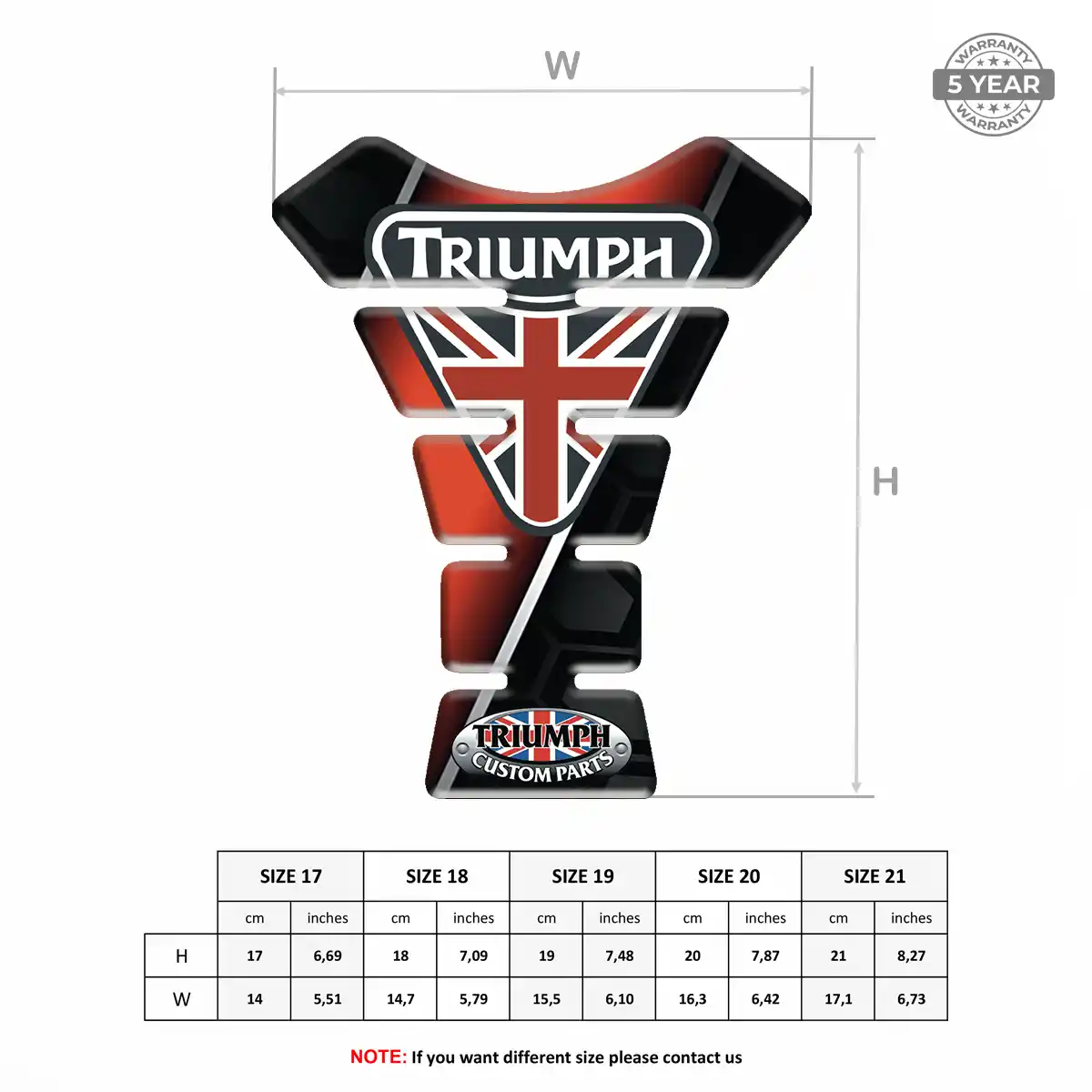 Triumph Tank Fuse Protector Motorbike Exclusive Series